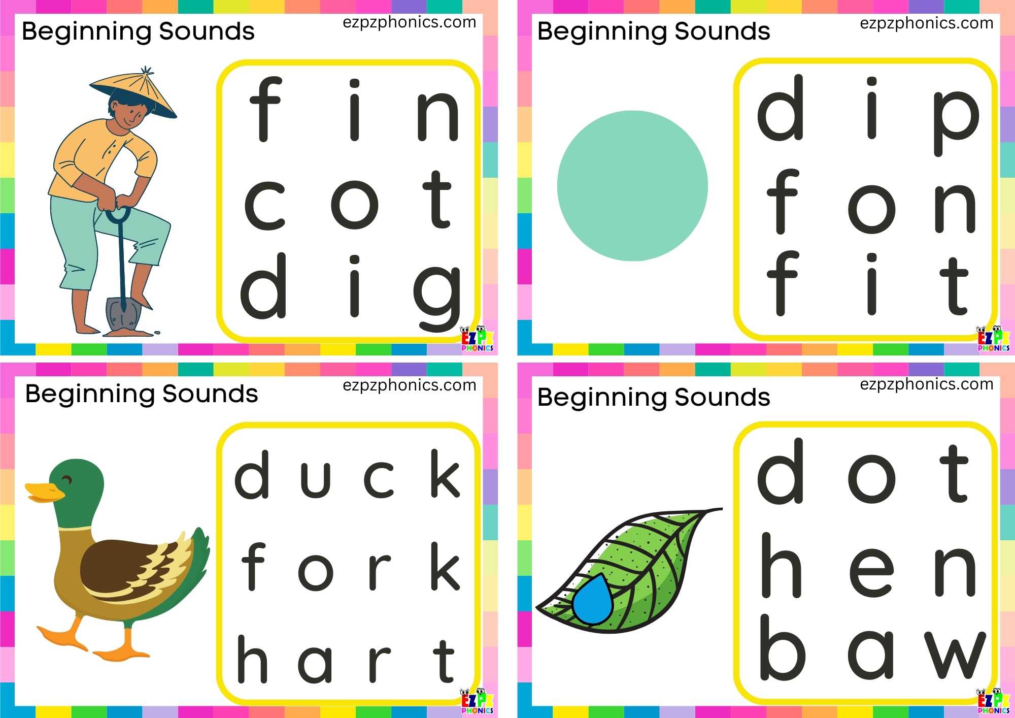 Letter D Word Search Card 2